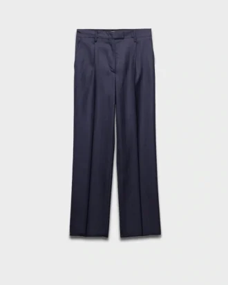 Wool Pinstripe Pants