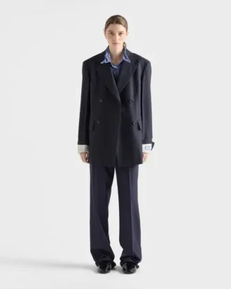 Wool Pinstripe Pants