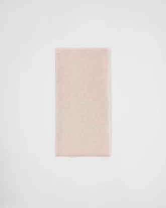 Wool, Silk, Cashmere and Lurex Jacquard Shawl