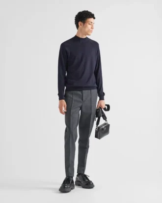 Worsted Wool Turtleneck Sweater